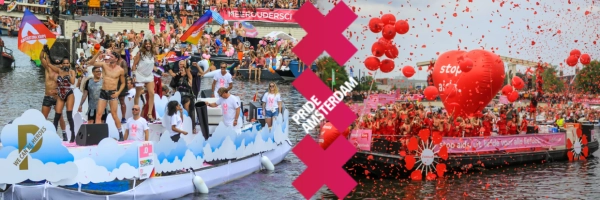 Canal Parade - the highlight of Amsterdam Pride