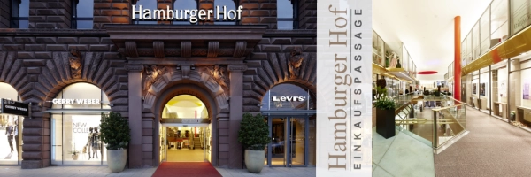 Hamburger Hof - Shopping arcade on the banks of the Binnenalster