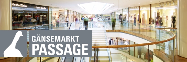 Gänsemarkt Passage - Popular shopping centre in Hamburg city centre