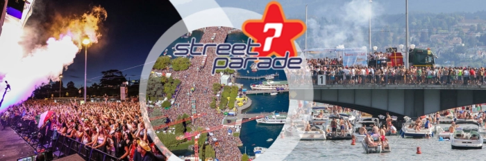 Street Parade Zurich - colourful house & techno parade on Lake Zurich