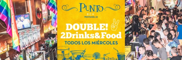 Douple! Gay Afterwork - Every Wednesday is Happy Hour at Punto BCN