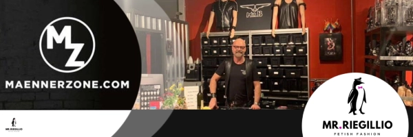 Mr Riegillio @ Männerzone Store - fetish fashion in Zurich