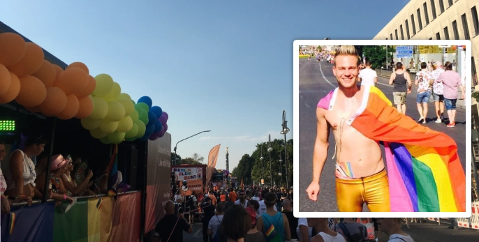 Tobi at Gay Pride Berlin