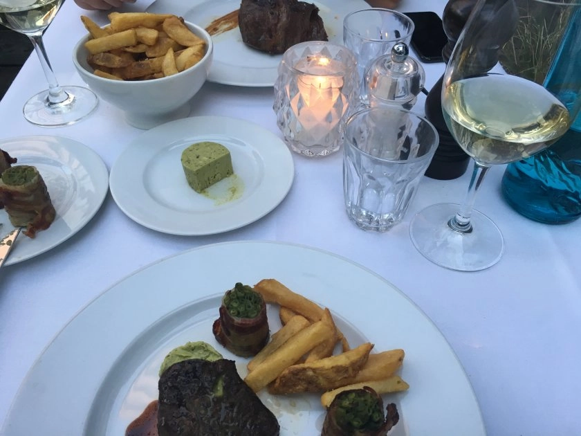 The Grand Dinner - tender steak and exclusive wine list