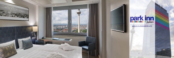 Park Inn Hotel am Alexanderplatz - Doppelzimmer mit City view