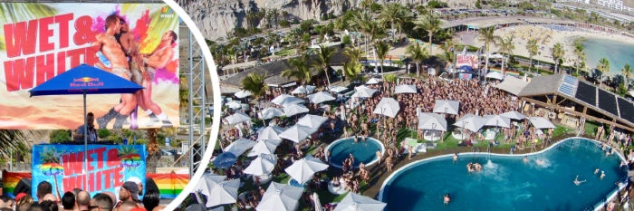 Wet & White Party @ Amadores Beachclub - Gay Party Gran Canaria